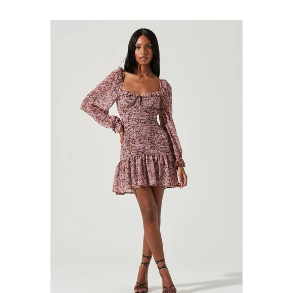 ASTR The Label Carmella Floral Long Sleeve Dress - Picture 2 of 3